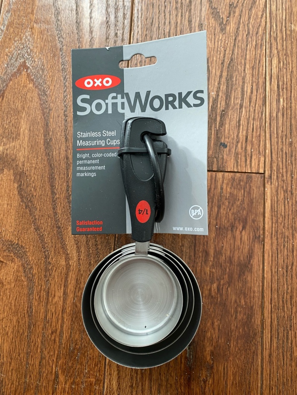 Stainless steel measuring cup set 4 pieces softworks OXO bpa free